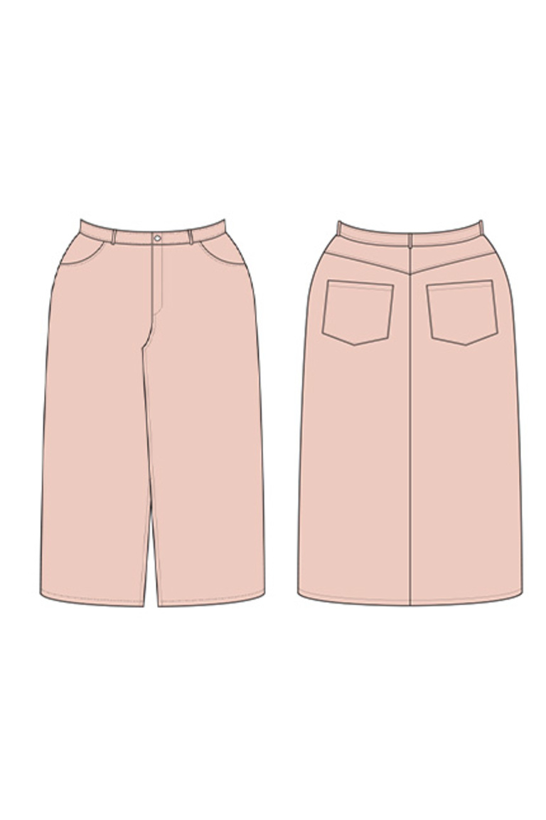 The  sewing pattern, from Seamwork