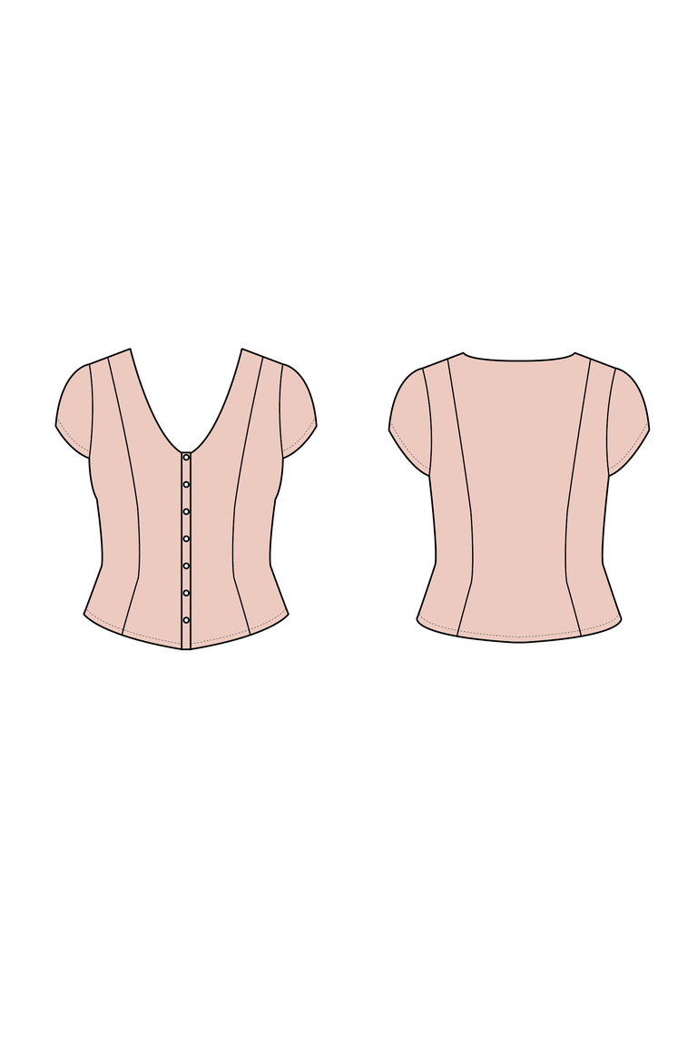 The  sewing pattern, from Seamwork