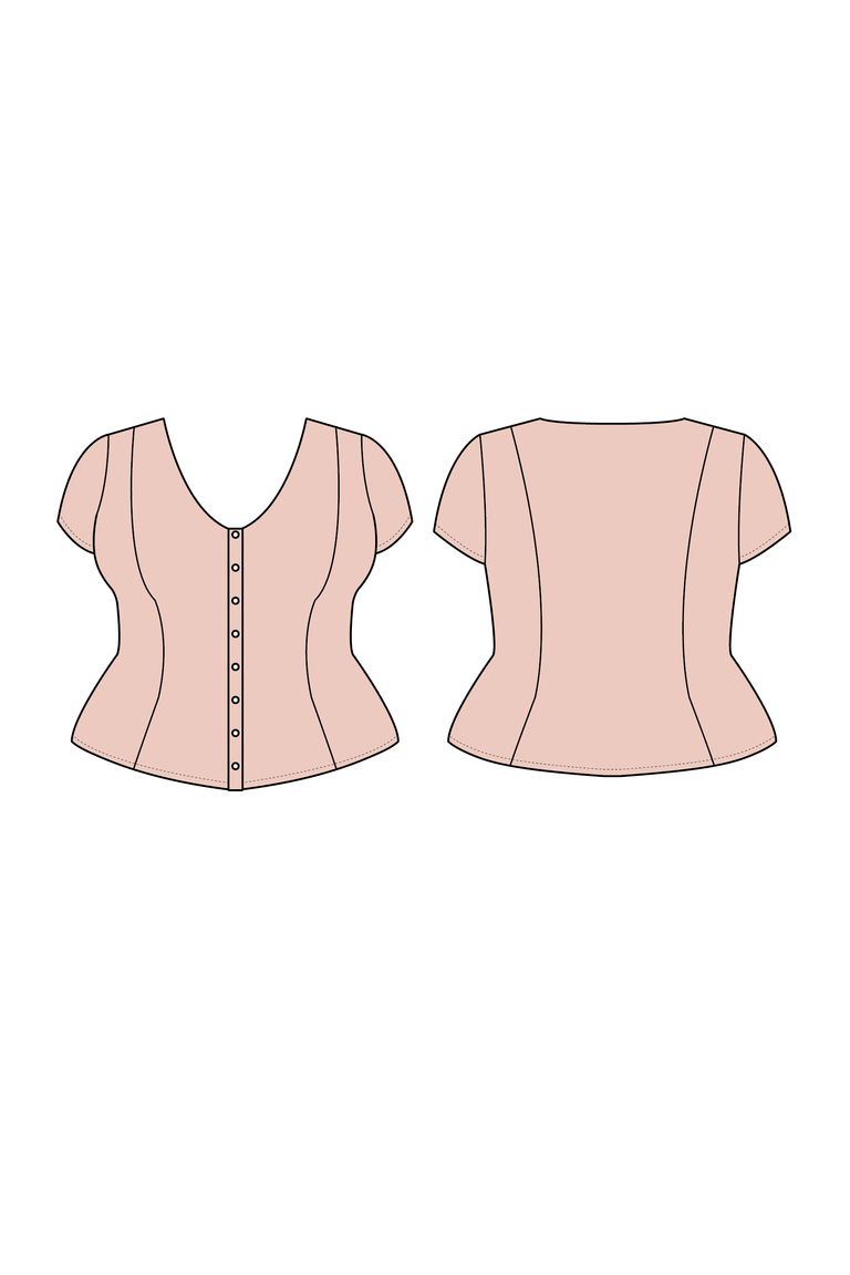 The  sewing pattern, from Seamwork