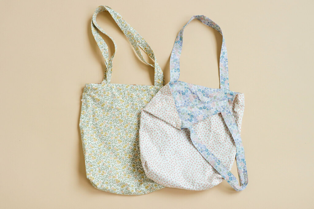 Two tote bags side by side