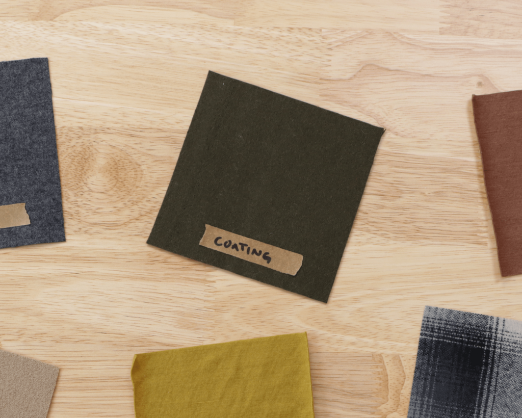 coating swatch or garment close-up