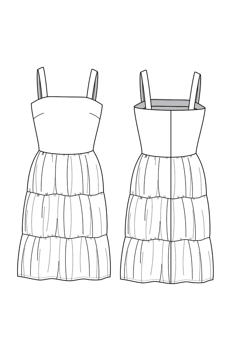 The Amber sewing pattern, from Seamwork