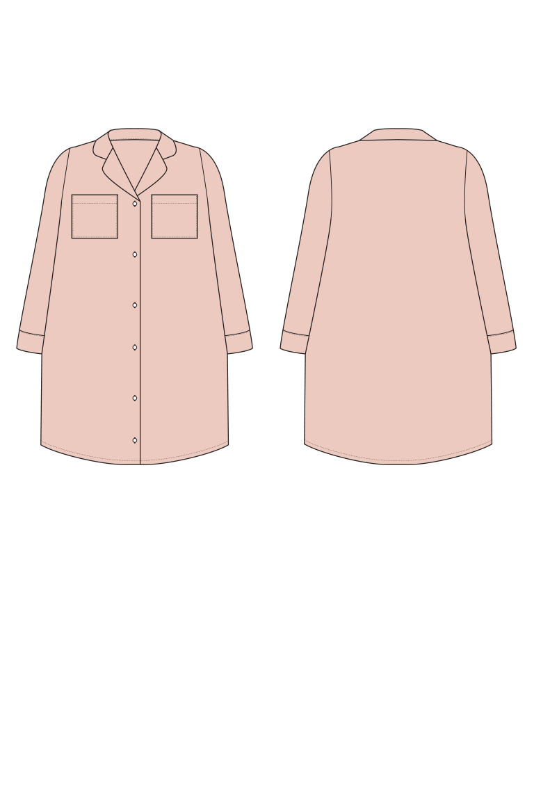 The  sewing pattern, from Seamwork