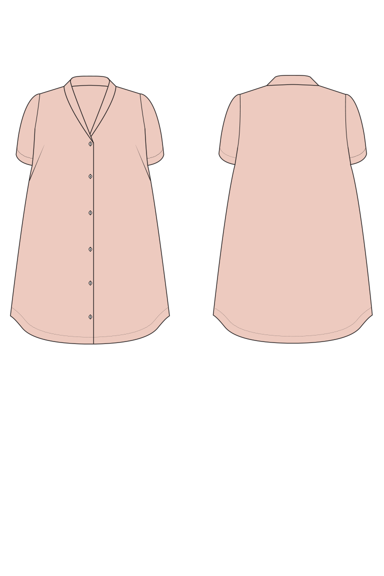 The  sewing pattern, from Seamwork