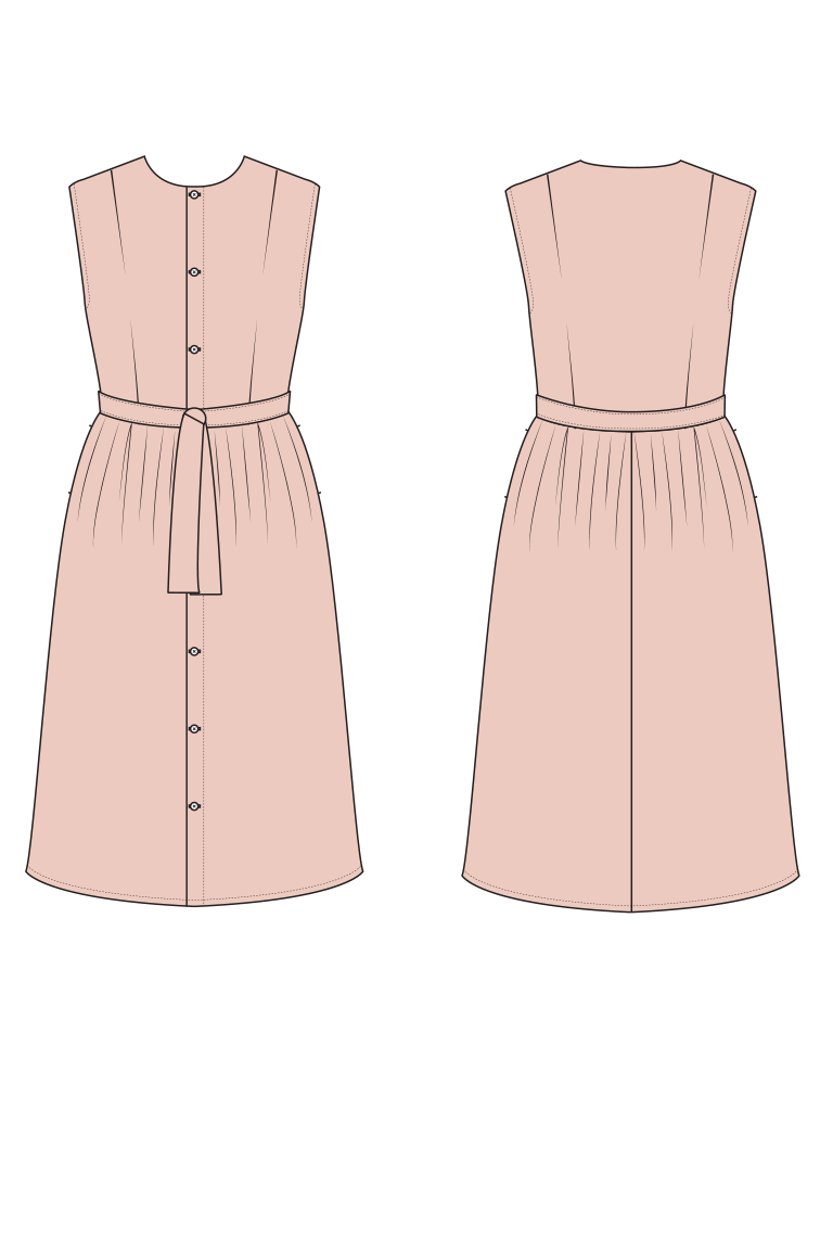 The  sewing pattern, from Seamwork