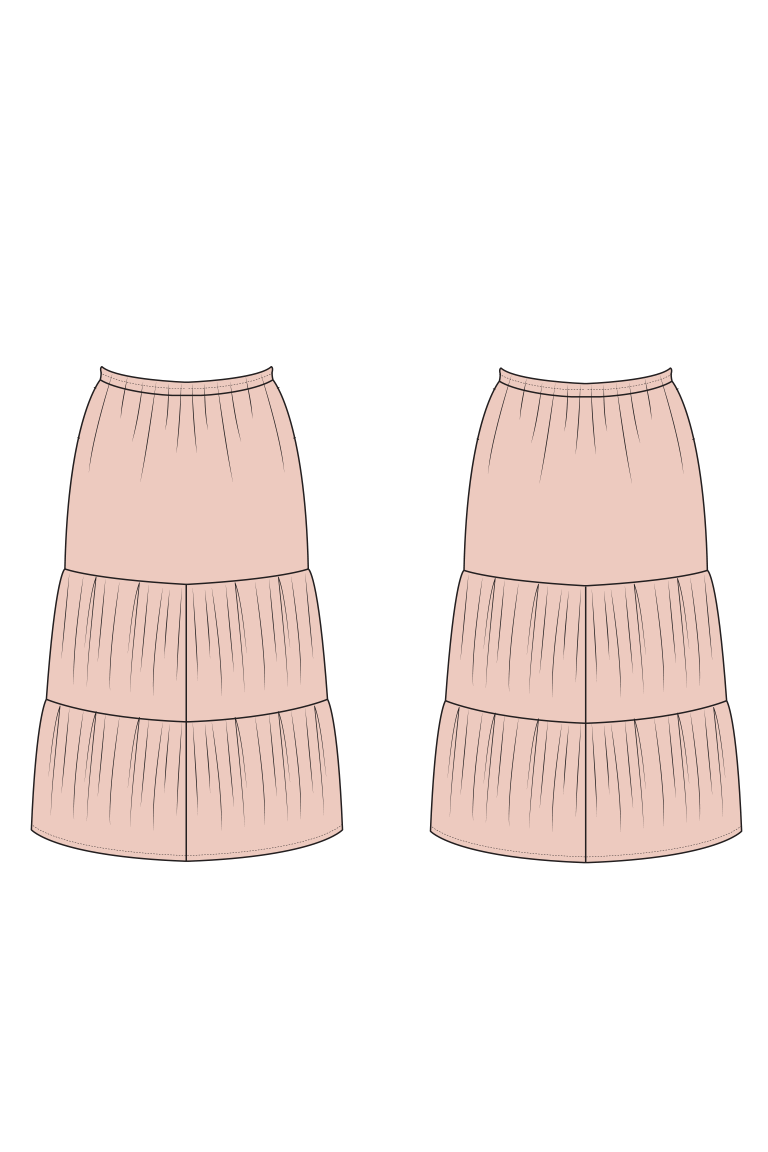 The  sewing pattern, from Seamwork