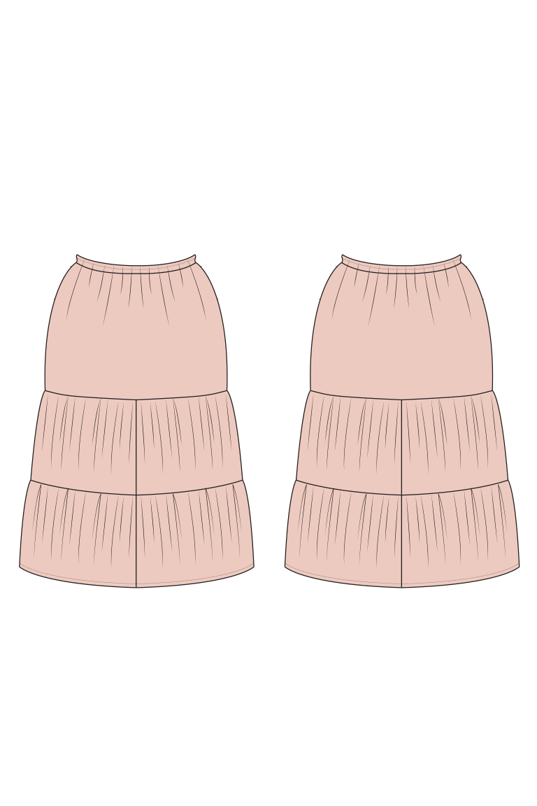 The  sewing pattern, from Seamwork