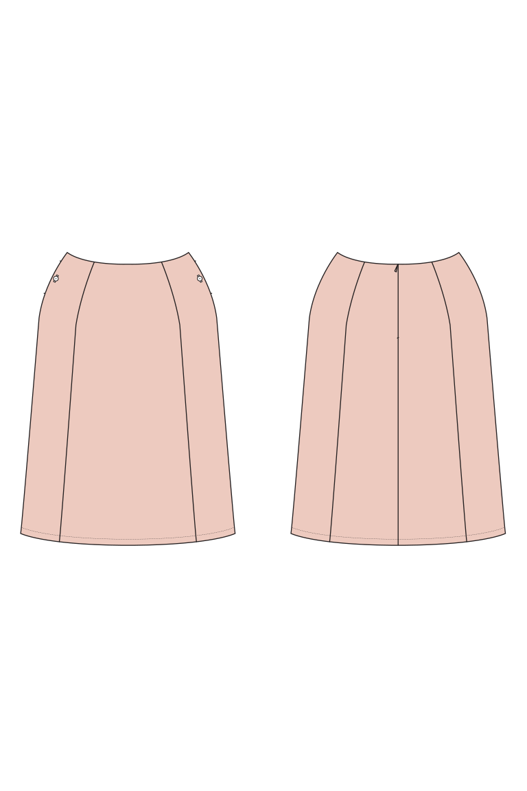 The  sewing pattern, from Seamwork